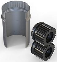 Ролики смежные гофро+ребро жесткости (Зиг машина RM-RME 250х1.2) в магазине Стандлер, фото